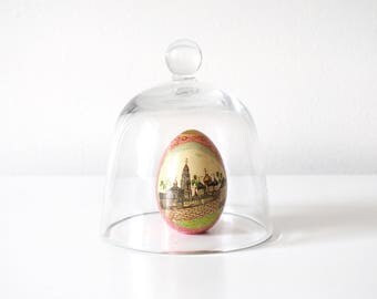 Clear Glass Vintage Bell Jar, Small (b)
