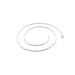 White Gold Snake Chain , 24 Inch 18K White Gold Plated Snake Chain 1.2MM