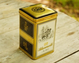 Vintage German Tobacco Tin Box/Canister/Tobacciana