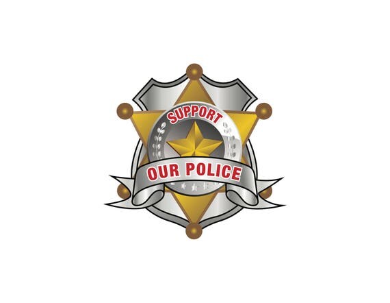 Support Our Police DIGITAL image graphic artwork design