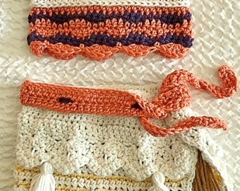Moana Costume Crochet Pattern Girls Toddlers Sizes Newborn- 24m