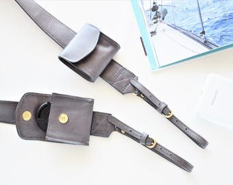 Personalized camera strap leather - Leather camera strap - Custom camera strap - Dslr camera strap - Strap with pocket - Canon strap - Nikon