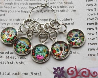 20 Knitting stitch marker rainbow rings