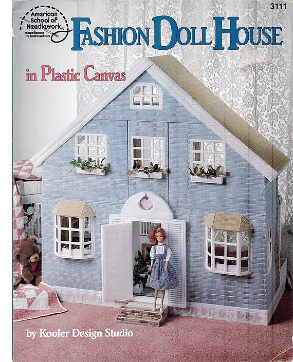 american plastic 4 room dollhouse