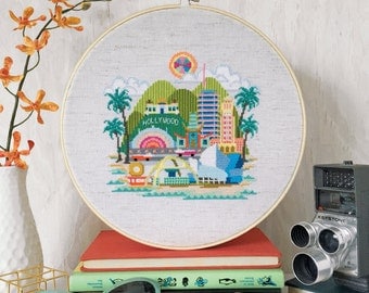 Pretty Little Los Angeles - Satsuma Street Modern Cross Stitch Pattern PDF - Instant download