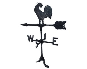 Vintage Wrought Iron Rooster Weather Vane Great Americana Decor