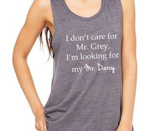 Mr. Darcy Tank Top, Pride and Prejudice Shirt, Jane Austen