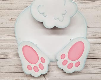 Easter Decor - Easter Bunny Bottom Door Hanger - Bunny Butt Wall Hanger