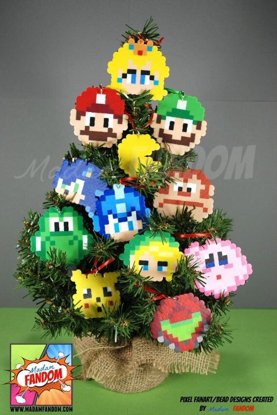 Smash Bros Ornaments Set of 12 Christmas Ornaments I Video