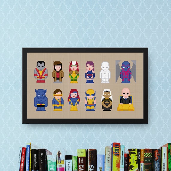 Jean Grey Phoenix X Men Marvel Member Superhero Free Cross Stitch