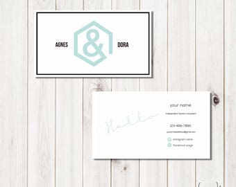 Modern Agnes & Dora Business Card