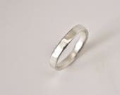 Molten Silver Ring - Organic Texture - Recycled Sterling Silver - Alternative Wedding Band - Men's Women's - Unisex