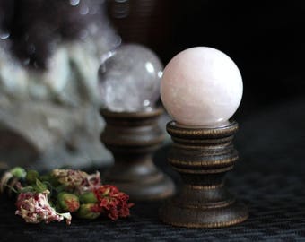 rose quartz sphere pendant