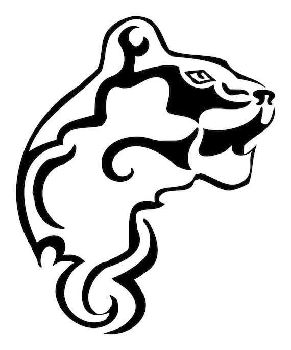 Tribal Panther 1002 Vinyl Decal For Vehicles Wall Decor or