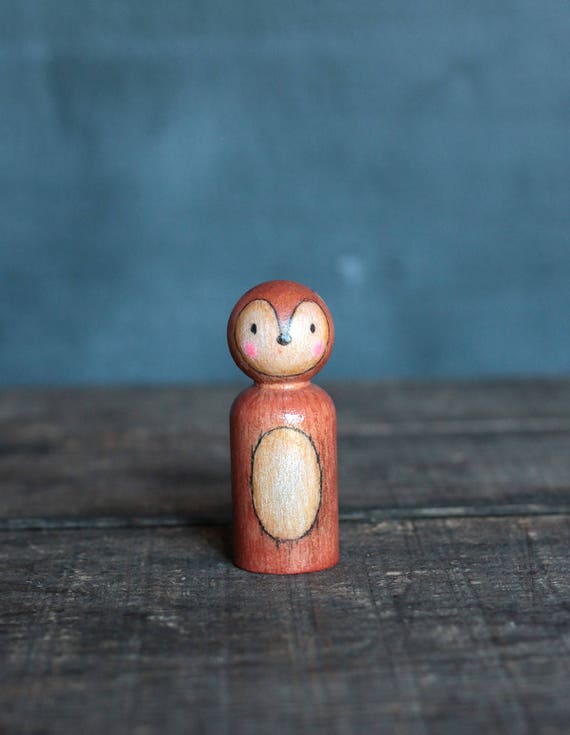 rustic fox peg dolls