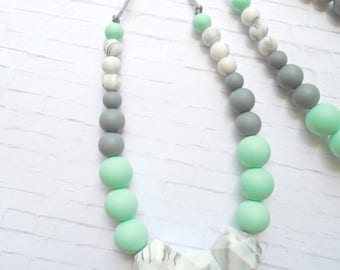 15% OFF Sale Teething Necklace/ DIY Silicone Teething/ Nursing Necklace/ Teething Toy/ Silicone Beads/ DIY Teething/ For Mom/ Tula Accessory