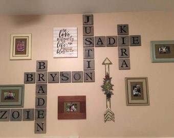 Scrabble tile art | Etsy