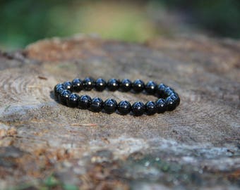 Shungite bracelet from Russia different styles, polished EMF protection, root chakra healing and cleaning, reiki