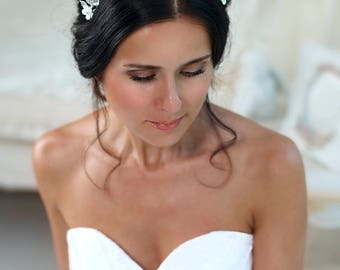 Bridal tiara Wedding tiara Bridal hairpiece Rhinestone tiara Rhinestone crown Wedding crown Crystal headband Bridal hair piece Bridal crown