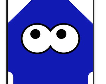Splatoon 2 Dark Blue Squid, Print, Printable Art, Wall Art