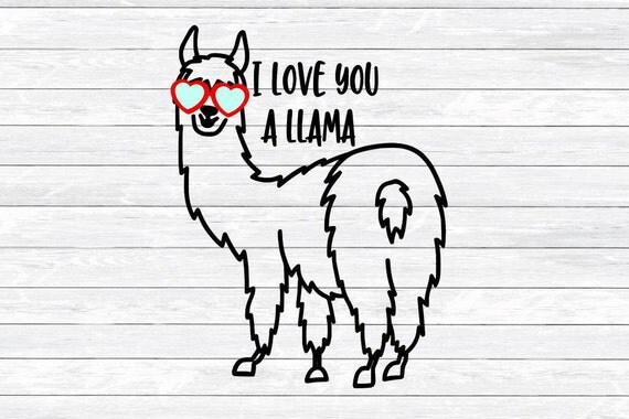 Download I love you a llama Valentines Day Llama Alpaca Llama