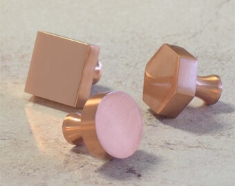 Modern Matte Copper Cupboard Door Knobs