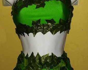 Cosplay Poison Ivy, Swimwear, Swimsuit, Poison Ivy costume, fashion Green Poison Ivy