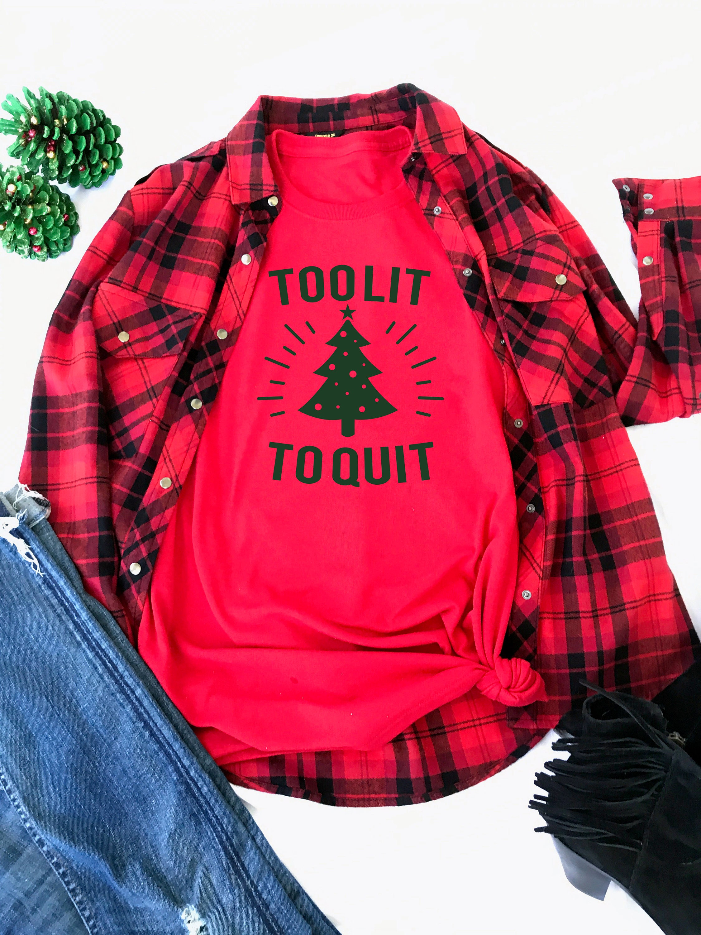 Download Too Lit To Quit Cut File, Santa Christmas SVG, DXF ...