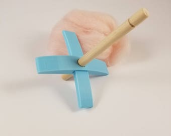 Turkish Spindle / Mini Turkish Spindle / Spindle / Drop Spindle / 3D printed / Collapsible Spindle / Portable Spindle /Pine Wood Shaft