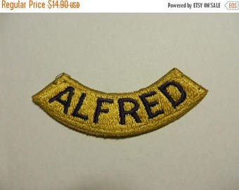 Summer Sale Vintage WW2 Alfred Tab Patch