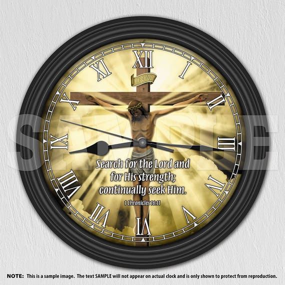 Religious Bible Quote Verse Personalized Wall Clock