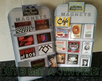 Twin Peaks Fridge Magnet. Choice of Design. Agent Cooper, Coffee, Bob