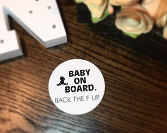 Baby On Board Magnet Baby Car Magnet