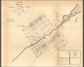 Poster, Many Sizes Available; Map Of Green Bay, Michigan Territory, Revised 1821