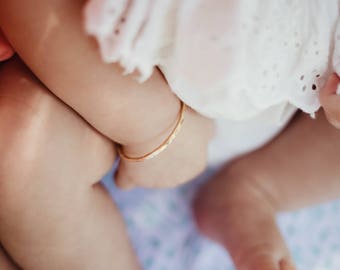 Baby Girl Bangle Bracelet - Gold Baby Bracelet Bangle - Infant Baby Jewelry - Babys First Bracelet - Baby Girl Coming Home Bracelet - Gift