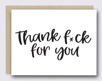 Funny thank you | Etsy