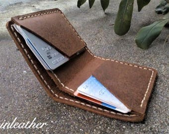 leather business card holder,Slim Wallet,Minimal Leather Wallet,leather wallet mens, Personalized Leather wallet, gift for men