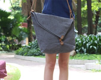Canvas shoulder bag, canvas tote, Every Day Tote Bag, Waxed Cotton Canvas Shopping Tote, Every Day Bag