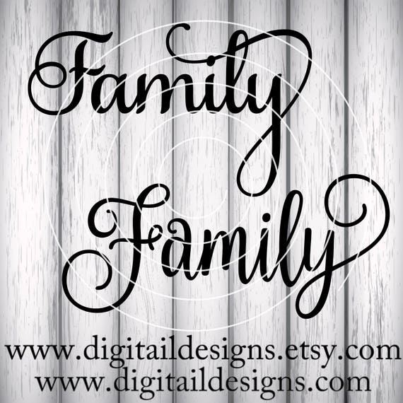 Download Family SVG png dxf eps ai fcm Family Word SVG