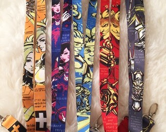 Lanyards overwatch junkrat dva mecha mercy reinhardt lucio