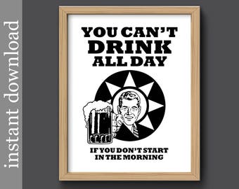 Beer Printable, Father's Day gift, beer wall art, beer print, beer download, dorm poster, beer man cave, beer gift for him, bar wall art