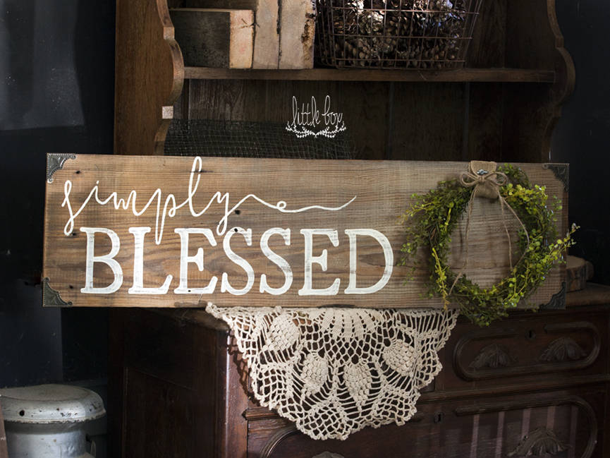 Signs Blessed Sign For Home Rustic Decor Simply Farmhouse Wreath Barn Wood Signs Blessed Sign For Home Rustic Decor Simply Farmhouse Wreath Barn Wood