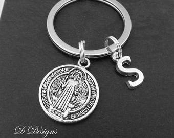 St Christopher KeyRing, St Christopher KeyChain, Protection Keyring, Religious Key Chain, Personalised protection Key chain, Re;igious Gifts