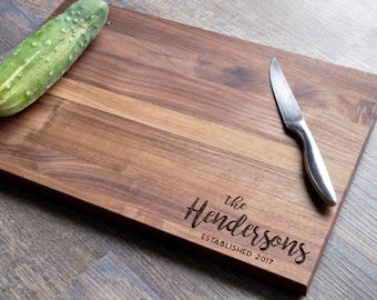 Custom Cutting Board - Engraved Cutting Board, Personalized Cutting Board, Wedding Gift, Housewarming Gift, Anniversary Gift, Christmas Gift