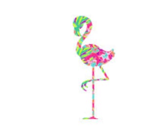 Flamingo - Flamingo Decal - Lilly Inspired Monogram