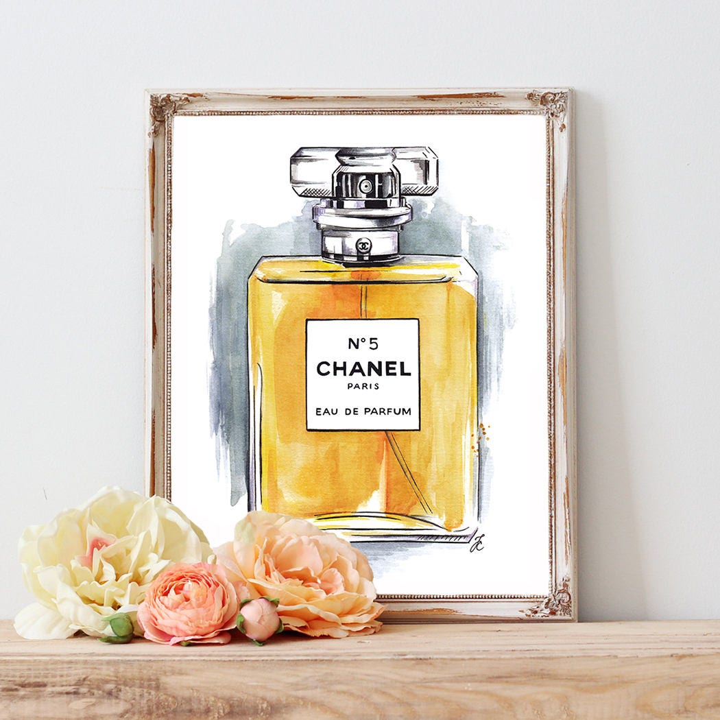 Chanel Coco Chanel decor Chanel print canvas Chanel perfume
