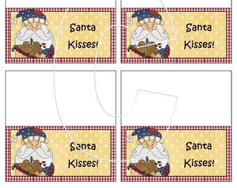 Santa kisses | Etsy