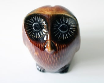 1970s Ceramic Owl Money Bank by Arthur Wood