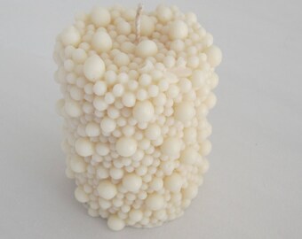 Bougie Artisanale parfumée "Pilier de Perles"