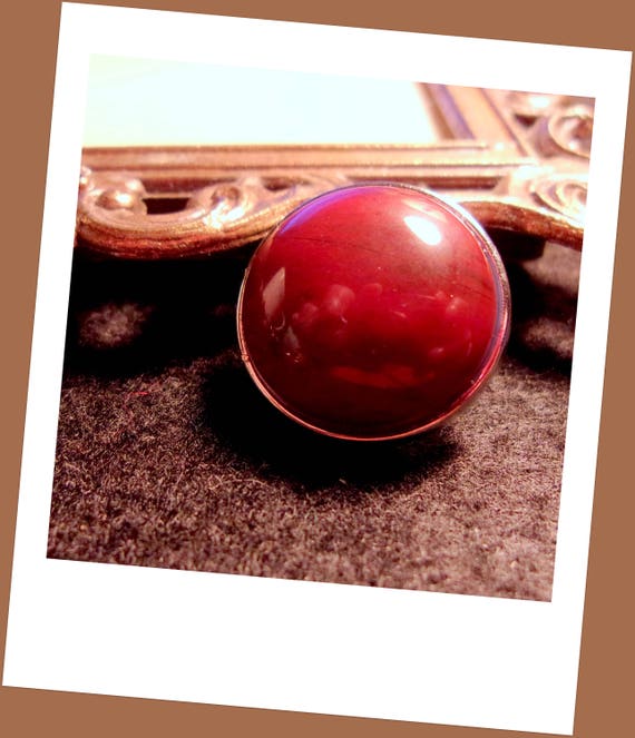 18mm Red Jasper Gemstone Snap Jewelry CharmSnap CharmGinger